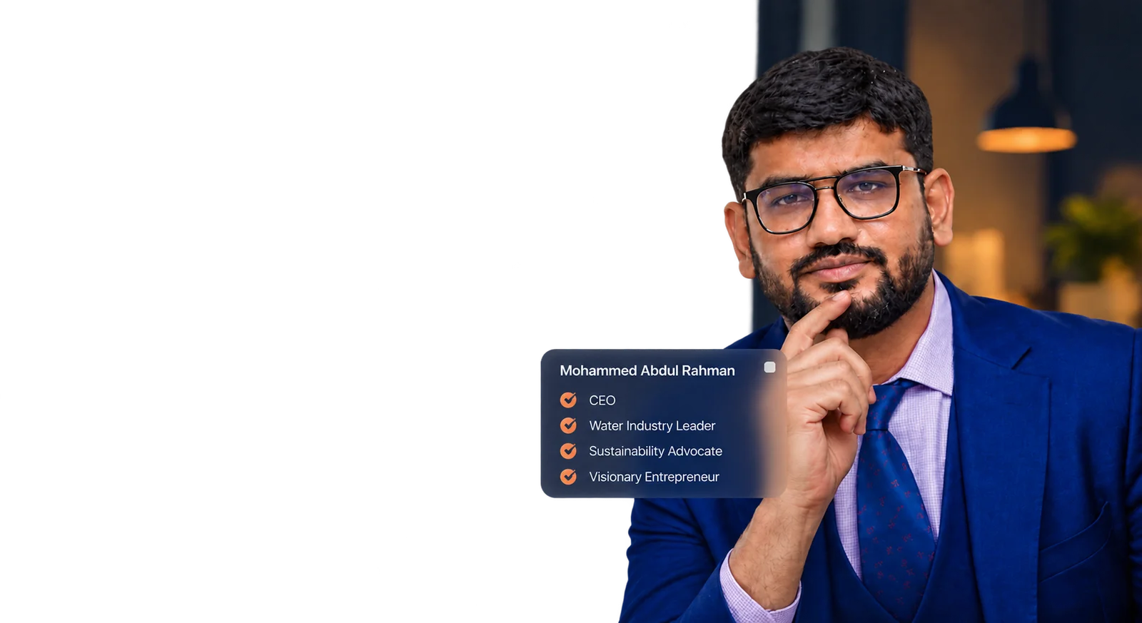 Mohammed Abdul Rahman, CEO and water industry leader