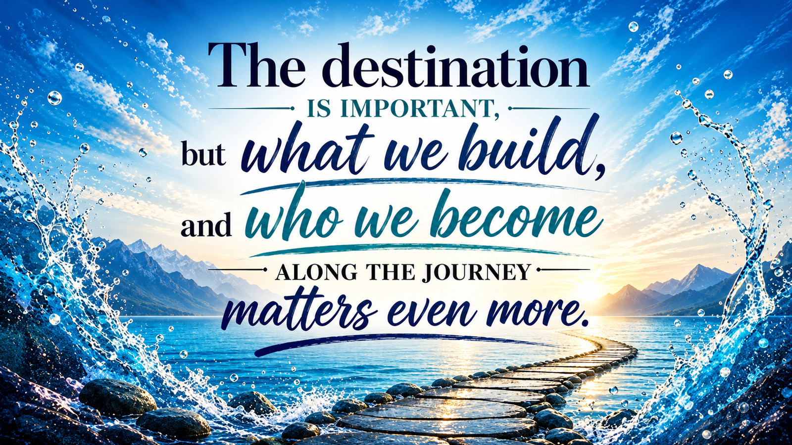 Vision 2035 message about the destination, what we build, and who we become