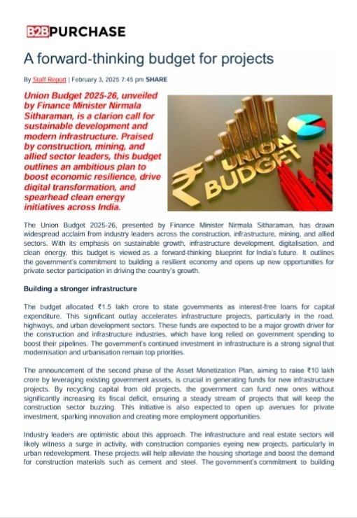 A Forward Thinking Budget for Projects