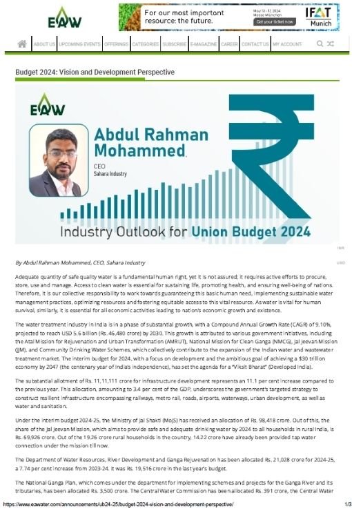 Budget 2024 Vision and Development Perspective