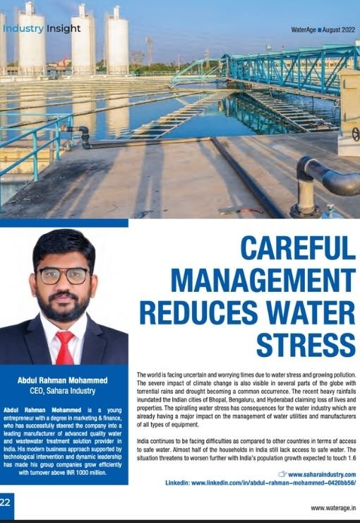 Careful Management Reduces Water Stress