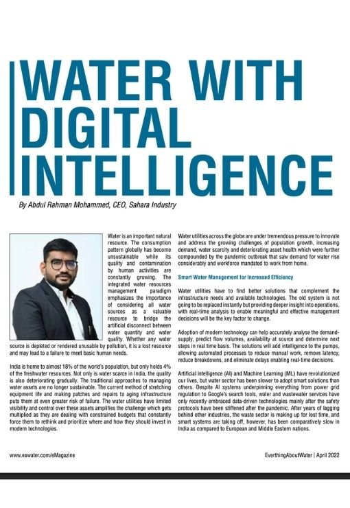 Water With Digital Intelligence