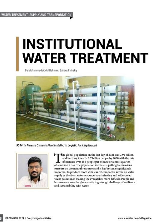 Institutional Water Treatment: Case Study